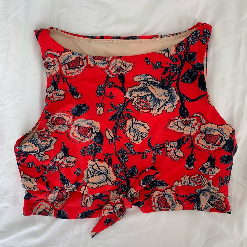 Lime Ricki Swim Crop